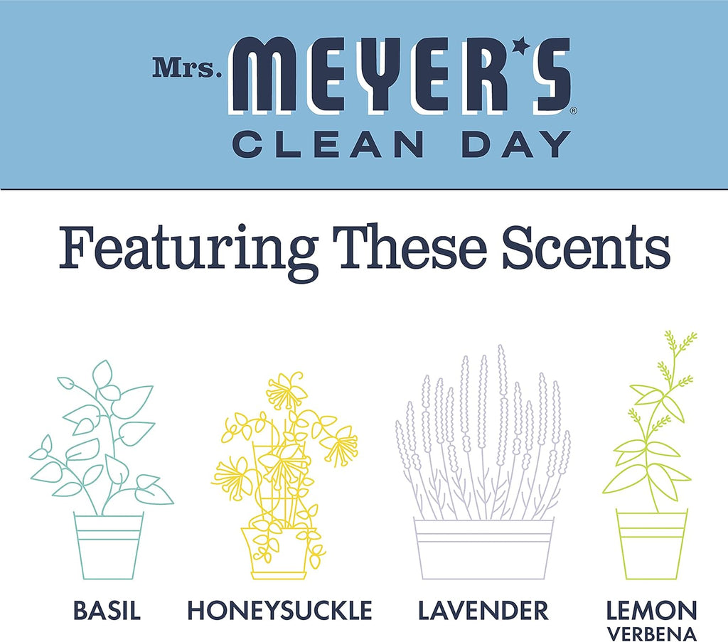 Mrs. MEYER'S Clean Day Multi-Surface Everyday Cleaner, Bluebell Scent, 16 Fl Oz (Pack of 3)