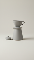 Mist Gray Ceramic Pour-Over Set