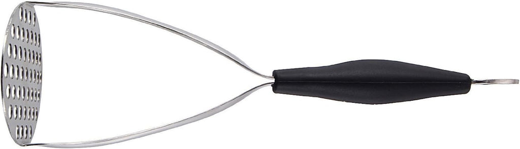 Heavy Duty Stainless Steel Potato Masher, Professional Integrated Masher Kitchen Tool & Food Masher/Potato Smasher with Silicone Handle, Perfect for Bean, Vegetable, Fruits, Avocado, Meat