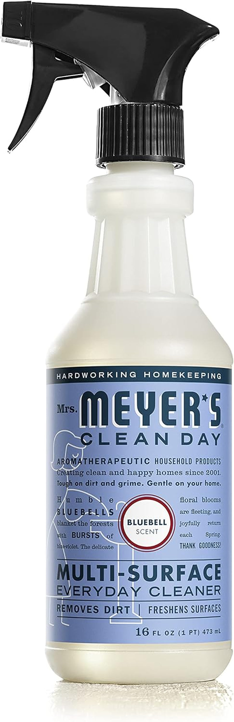 Mrs. MEYER'S Clean Day Multi-Surface Everyday Cleaner, Bluebell Scent, 16 Fl Oz (Pack of 3)